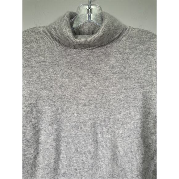 Charter Club Luxury‎ 100% Cashmere Turtleneck Sweater Womens XL Gray Heather - Picture 5 of 7